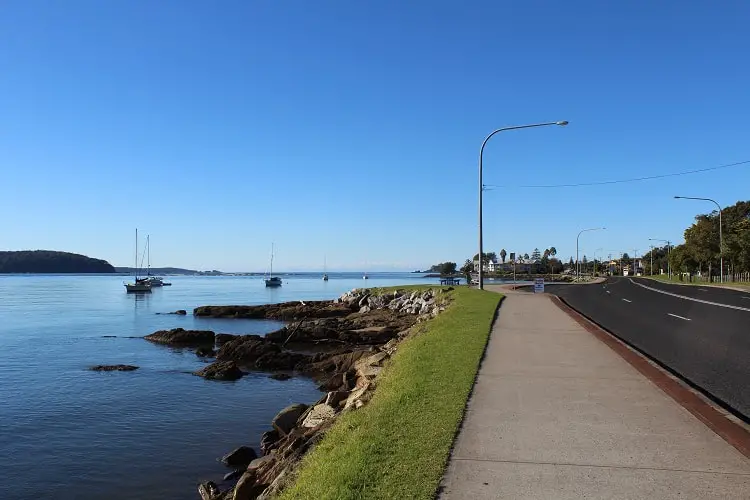 Batemans Bay town centre in New South Wales.