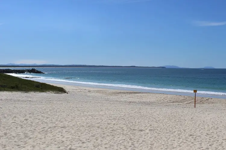 Main Beach in Forster, just four hours from Sydney.