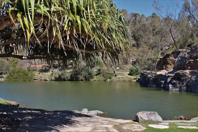 Pretty Angourie Green Pool on a sunny day.