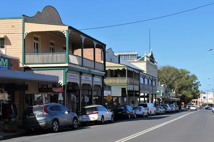 Hyde Street shops on Hyde Street, Bellingen.