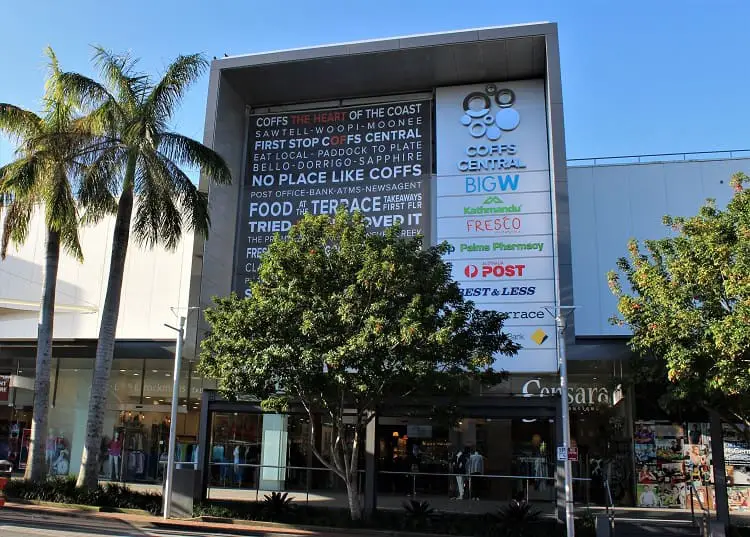 Coffs Central shopping centre.