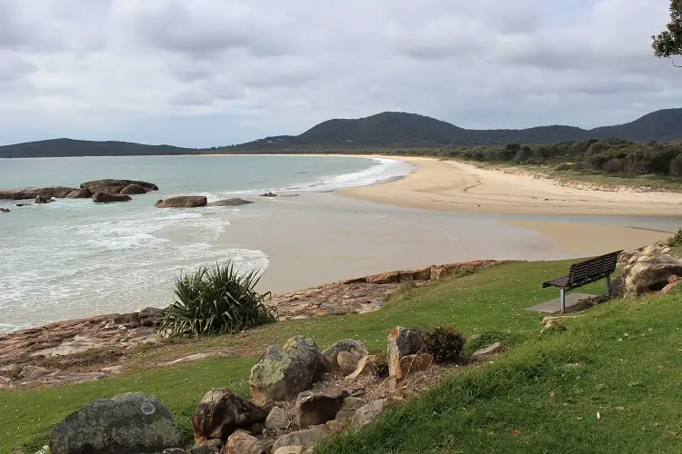 Trial Bay Beach in NSW, Australia.