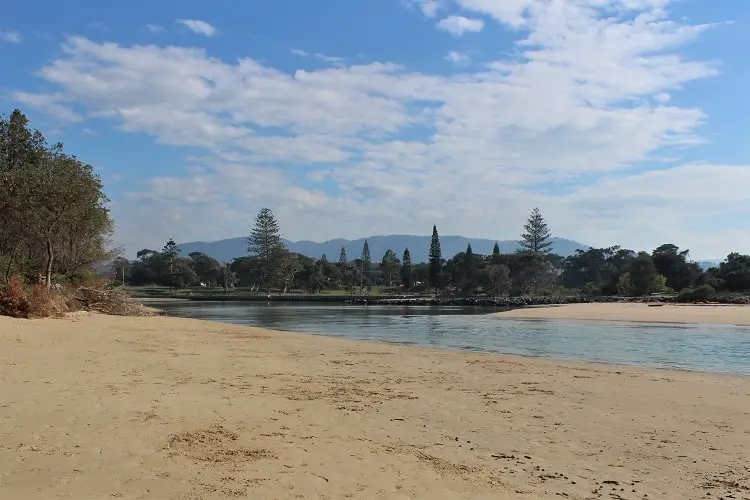 Coffs Creek, where you can join an Aboriginal stand up paddle tour.