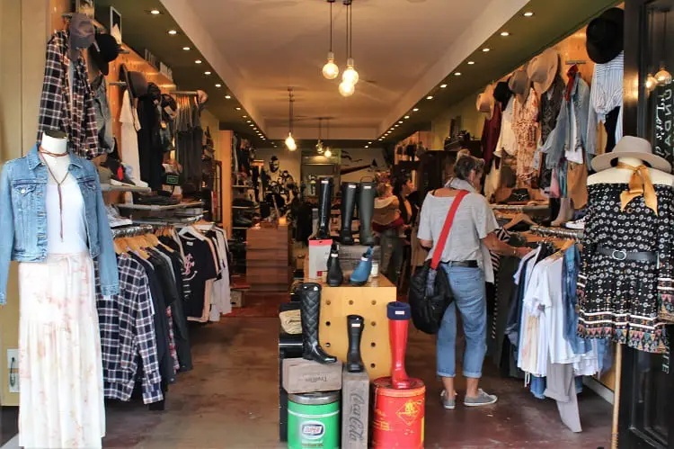 Boutique store in Byron Bay, NSW, Australia.