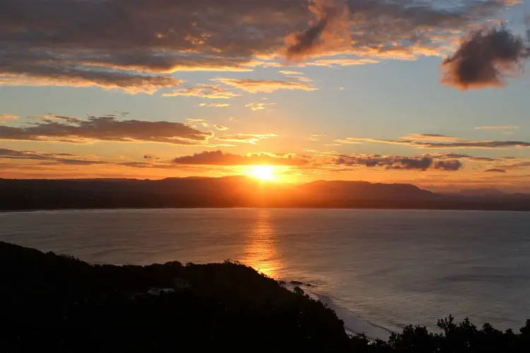 Sunset from Cape Byron Lighthouse.