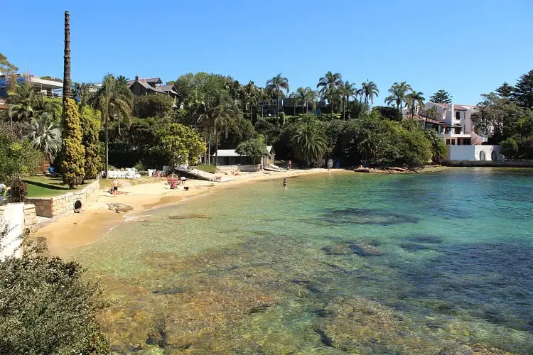 Beautiful Kutti Beach in Vaucluse, one of Sydney's most expensive suburbs.