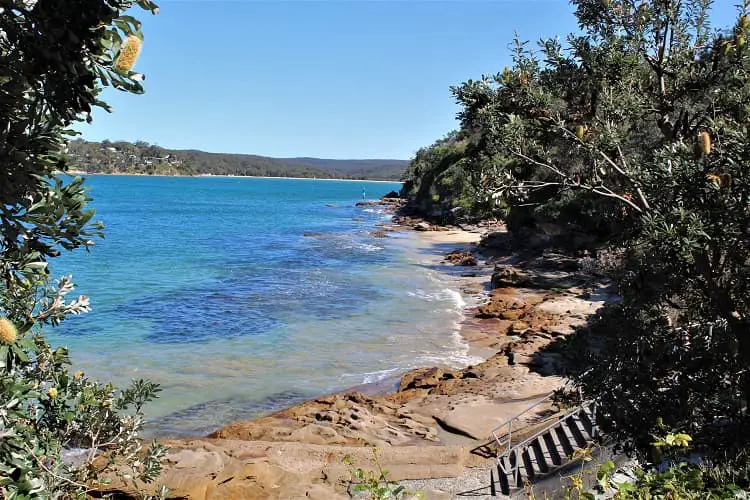 Stunning beach and rocks at Salmon Haul, Cronulla, Sydney.