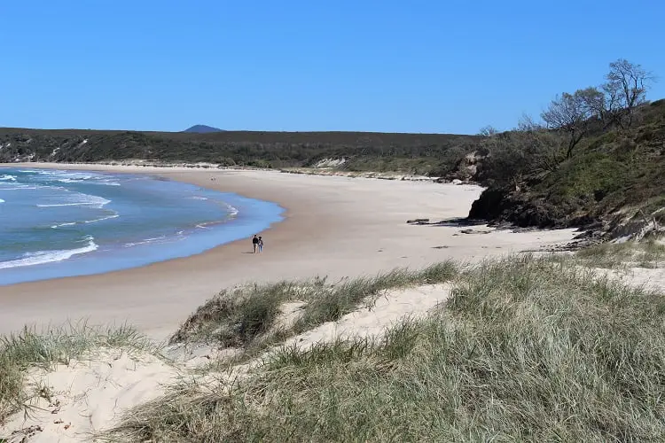 Huge and gorgeous Back Beach in Angourie NSW near Yamba Australia.