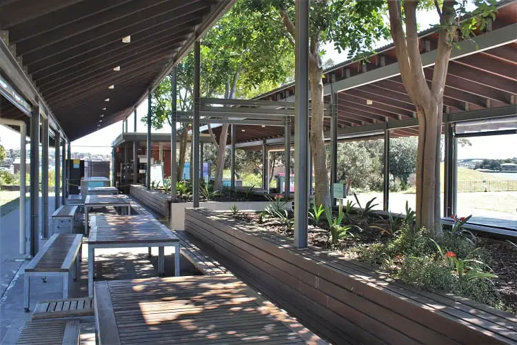 Dining area for those camping at Cockatoo Island.