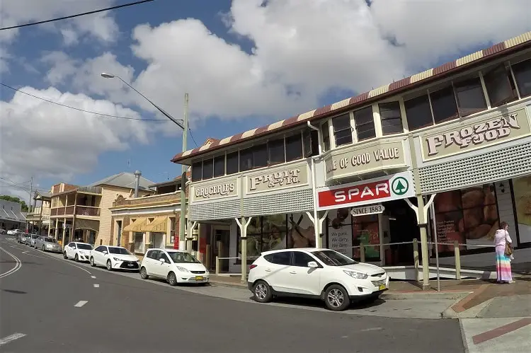 Historic buildings in Maclean, NSW, Australia.