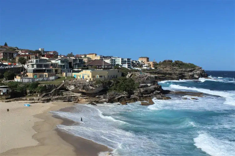 Beautiful Tamarama Beach in Sydney, halfway along the Bondi to Bronte walk.