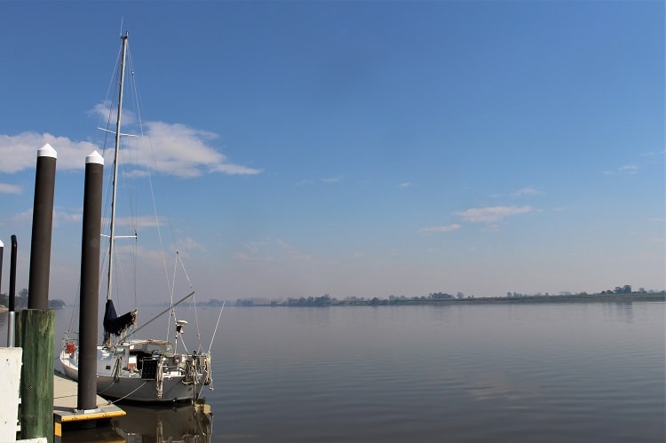 Beautiful sunny day by the Clarence River in Ulmarra in Northern Rivers NSW.