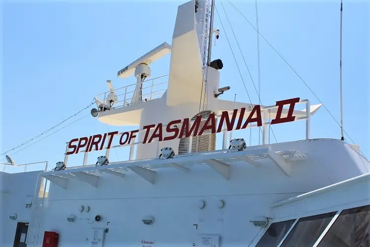 The Spirit of Tasmania ferry.