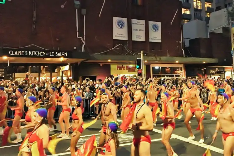 Sydney lifeguards in the Mardi Gras parade!