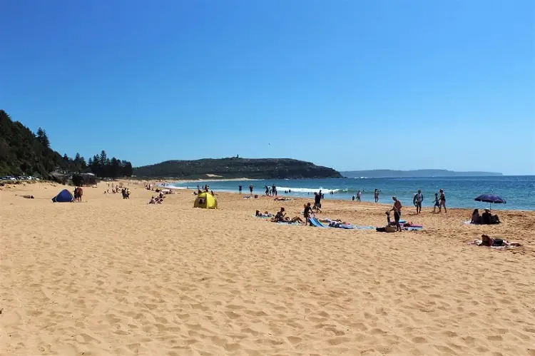 Palm Beach, Sydney on a sunny day trip.