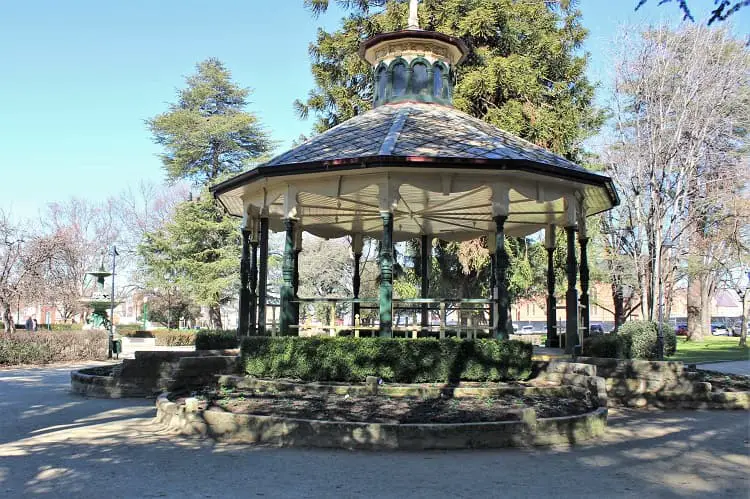 Machattie Park bandstand in Bathurst NSW.