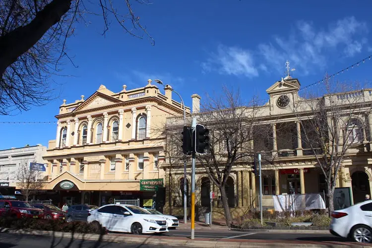 Heritage buildings in Orange NSW.
