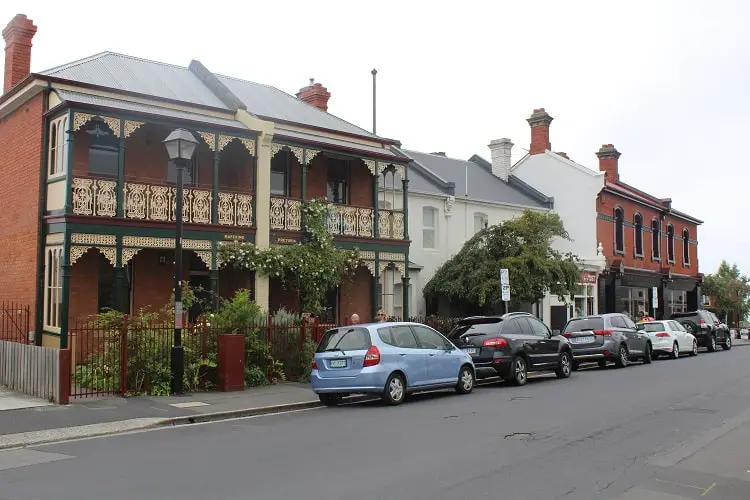 Heritage buildings at Battery Point, Tasmania.