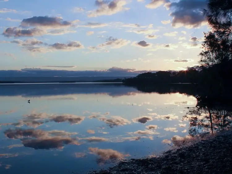 Beautiful sunset in Jervis Bay.