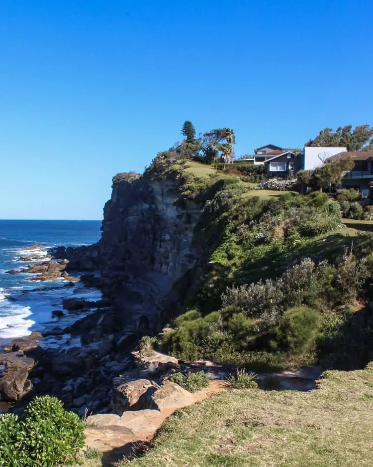 Clifftop homes at Bangalley Headland in Avalon Beach, Sydney.