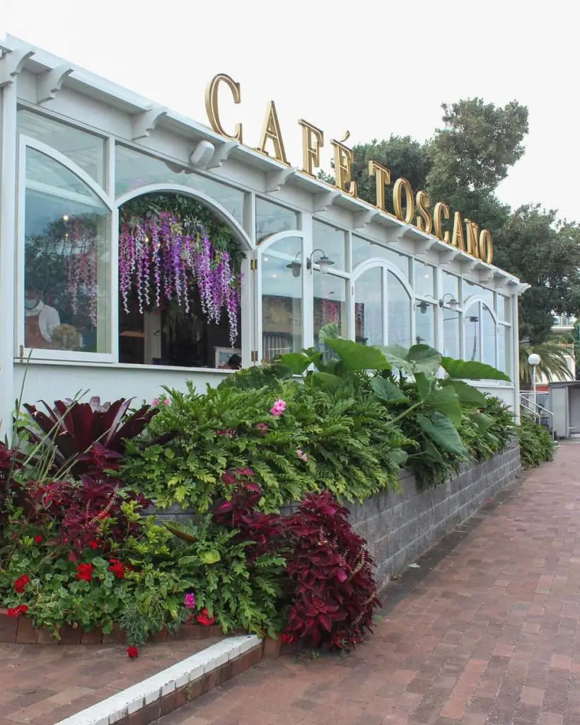 Pretty Italian Cafe Toscano, one of the best places to eat in Forster.