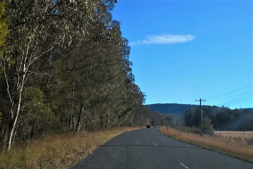 The Lakes Way in Mid North Coast NSW on a sunny day.