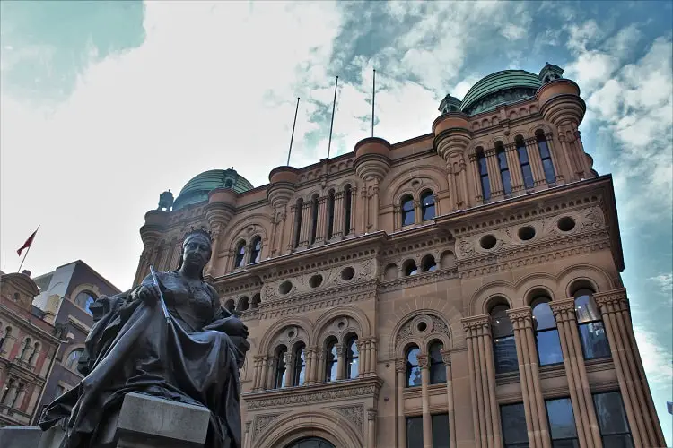 Queen Victoria Building (QVB) in Sydney CBD, Australia.