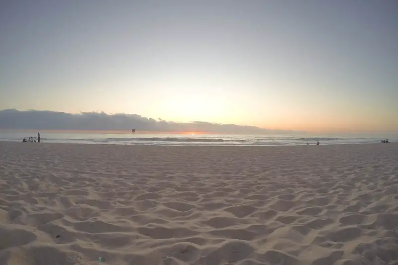 A pastel sunset at City Beach in Perth, Australia.