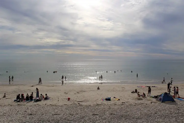 Henley Beach near sunset time, SA.