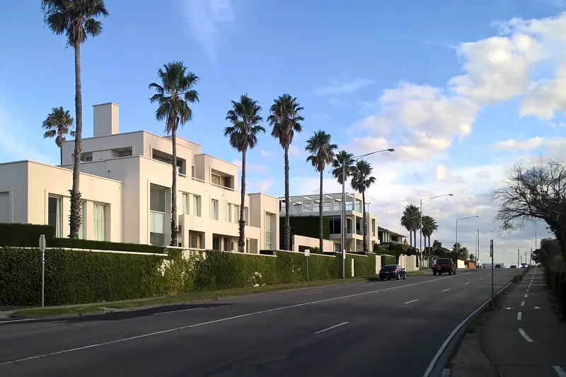 A mansion at Brighton Beach, Melbourne.