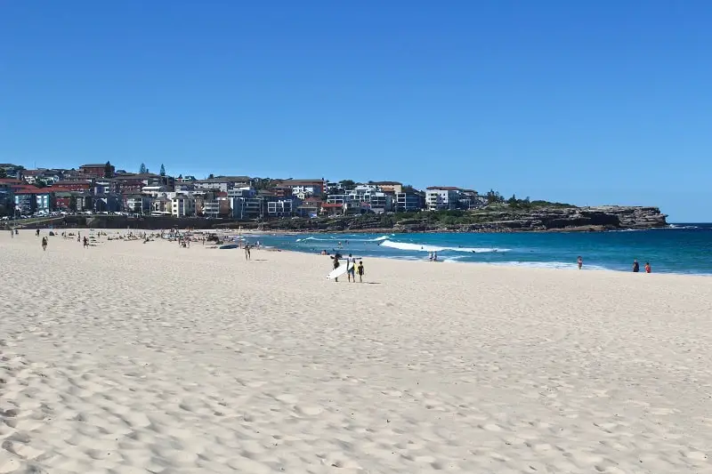 Huge Maroubra Beach in Sydney's Eastern Suburbs.