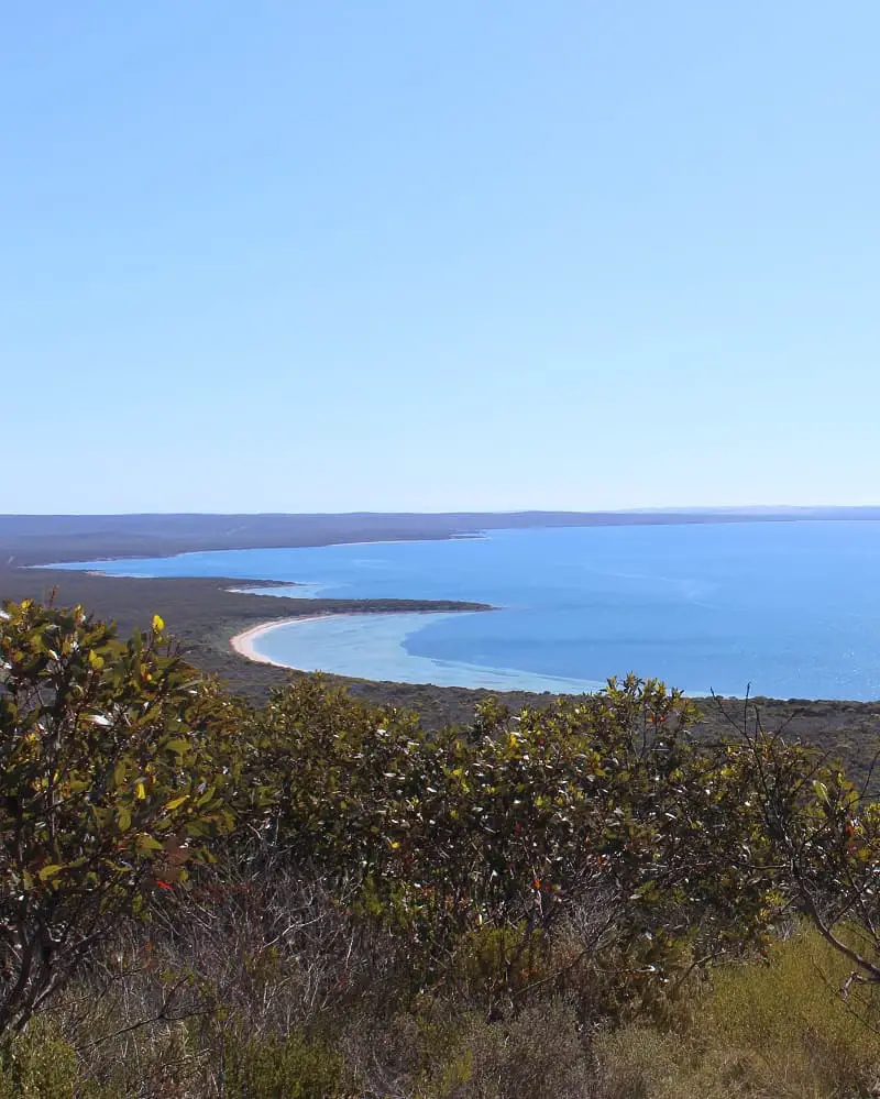 Amazing views across Lincoln National Park, South Australia from an elevated viewpoint. This is a top holiday destination from Adelaide.