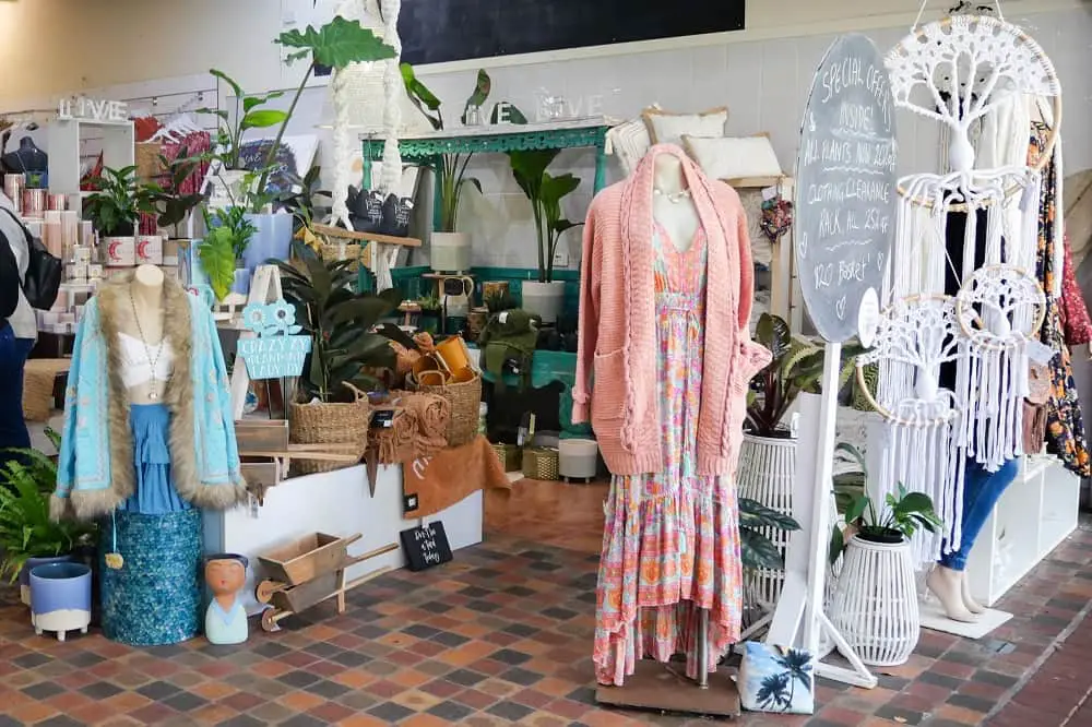 Bohemian clothing in a shop in Kuranda village near Cairns, Australia.