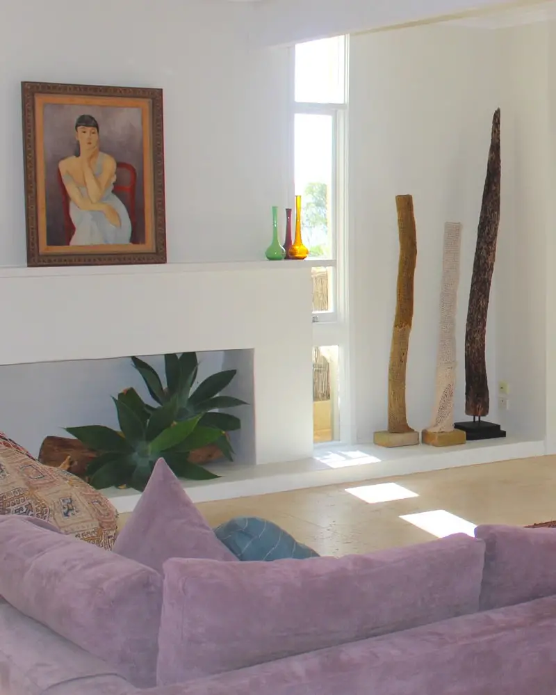 A living room inside a luxury house sit in Australia.