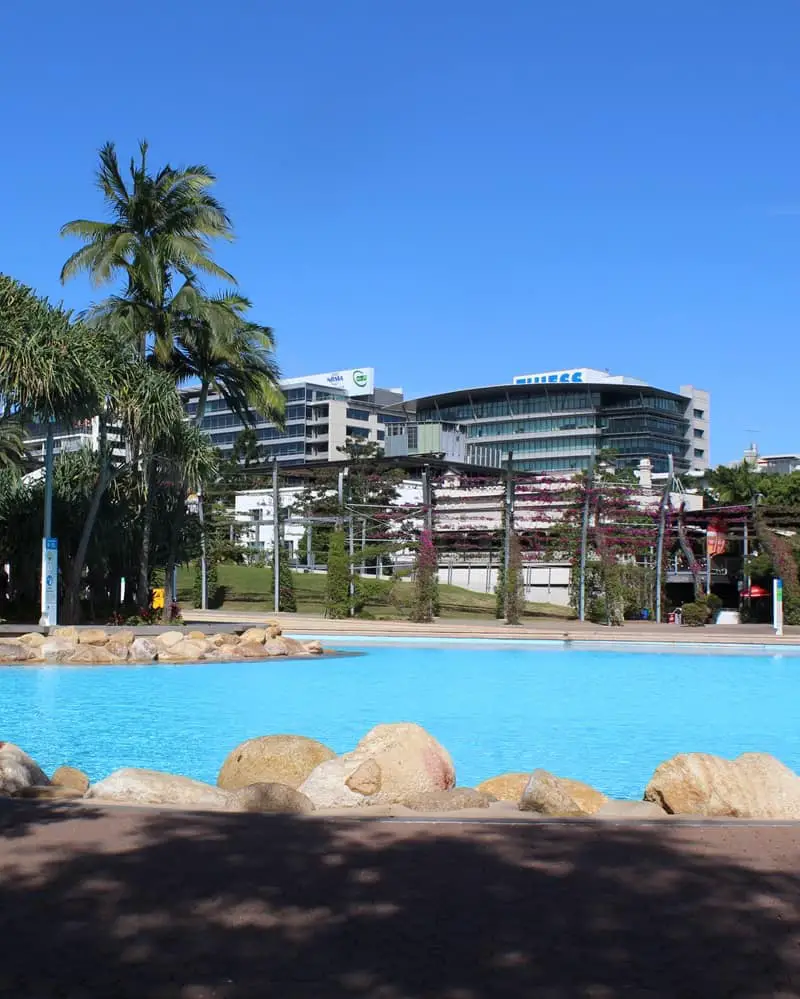 Streets Beach lagoon in Brisbane CBD.