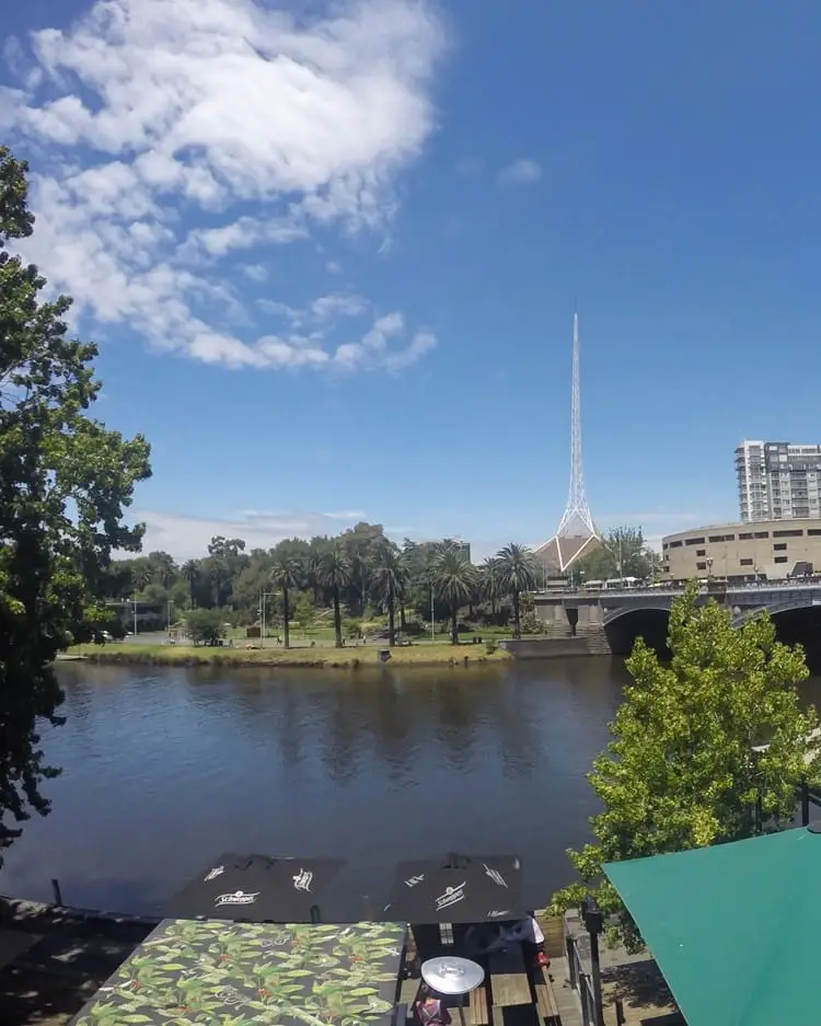 The Yarra River in Melbourne, Australia.
